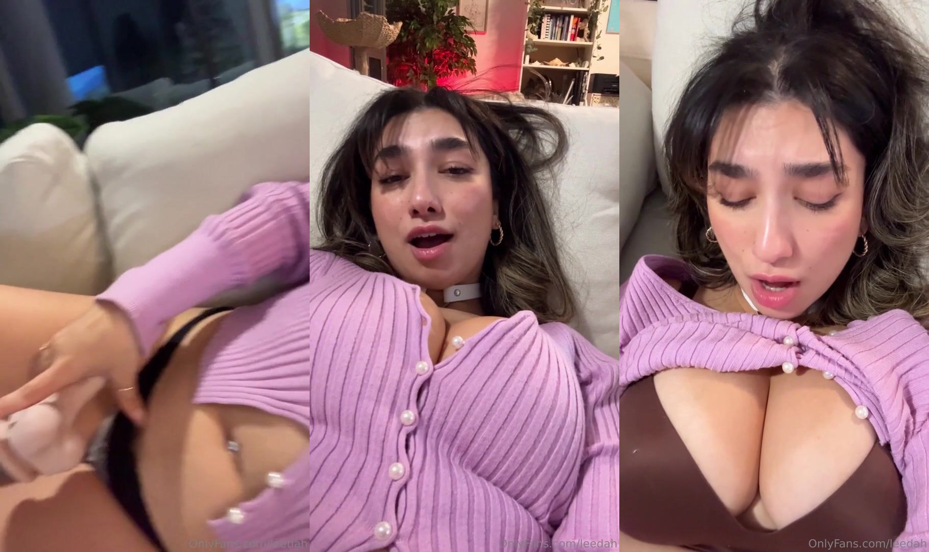 Leedah - This Dildo Is So Big! OMG! Make Me Cum Baby