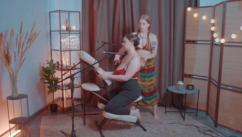 ASMR Massage - 29 Aug 2025 - Shoulders and Back Massage on Chair by Yolana to Liza
