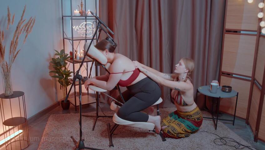 ASMR Massage - 29 Aug 2025 - Shoulders and Back Massage on Chair by Yolana to Liza