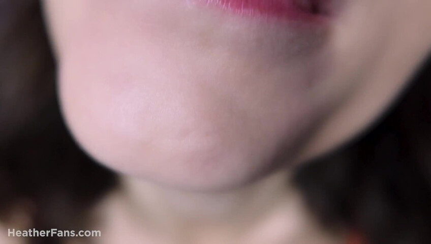 HeatheredEffect - ASMR | Lens Licking With Red Dress on Bed