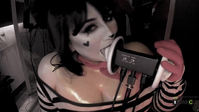 Peke ASMR - Mime and Dash Cosplay | Sloppy Ear Licking | Part 1