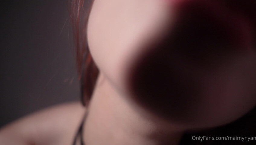 MaimyNyan ASMR – Slow, Wet Ear Massage With My Tongue Until You Cum Without Touching