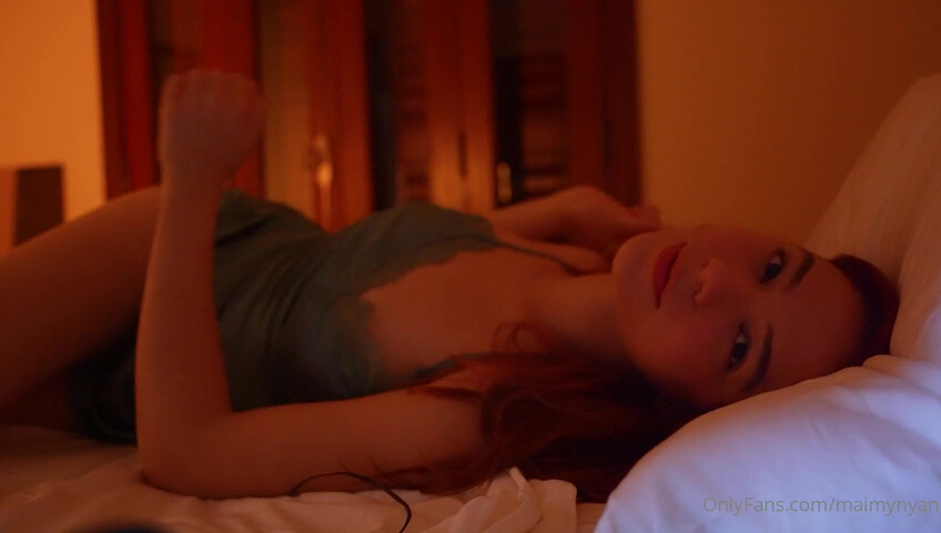 MaimyNyan ASMR – Rainy Spring Night- Cuddling Naked While Thunder Makes Me Wet for You