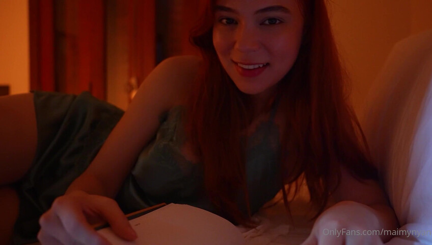 MaimyNyan ASMR – Rainy Spring Night- Cuddling Naked While Thunder Makes Me Wet for You