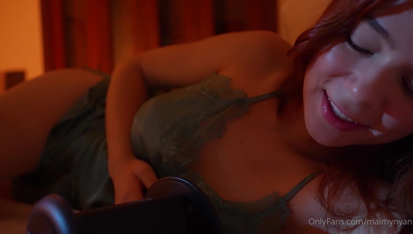 MaimyNyan ASMR – Rainy Spring Night- Cuddling Naked While Thunder Makes Me Wet for You