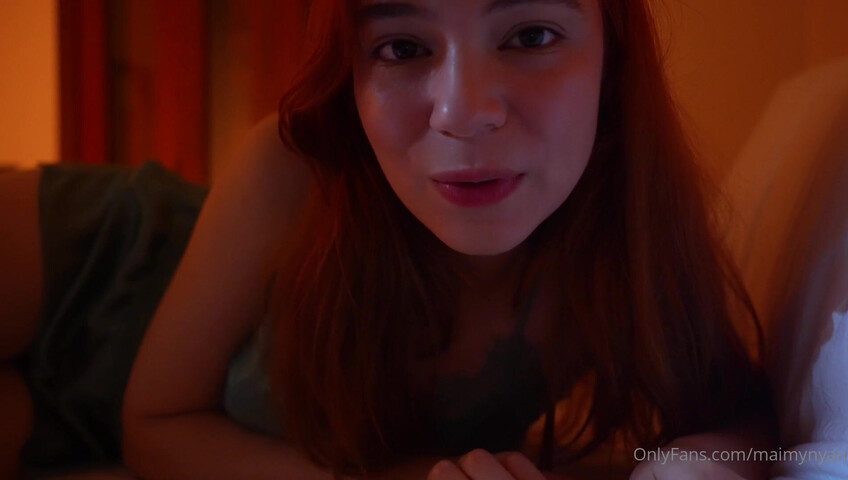 MaimyNyan ASMR – Rainy Spring Night- Cuddling Naked While Thunder Makes Me Wet for You