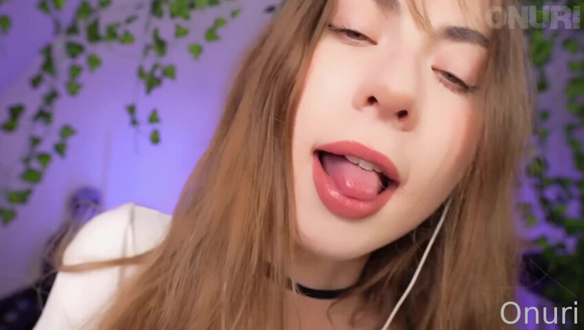 Onuri ASMR - Mouth Sounds & Wet Ear Licking and Eye Contact