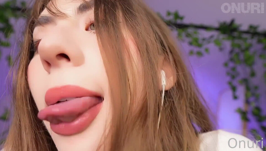 Onuri ASMR - Mouth Sounds & Wet Ear Licking and Eye Contact