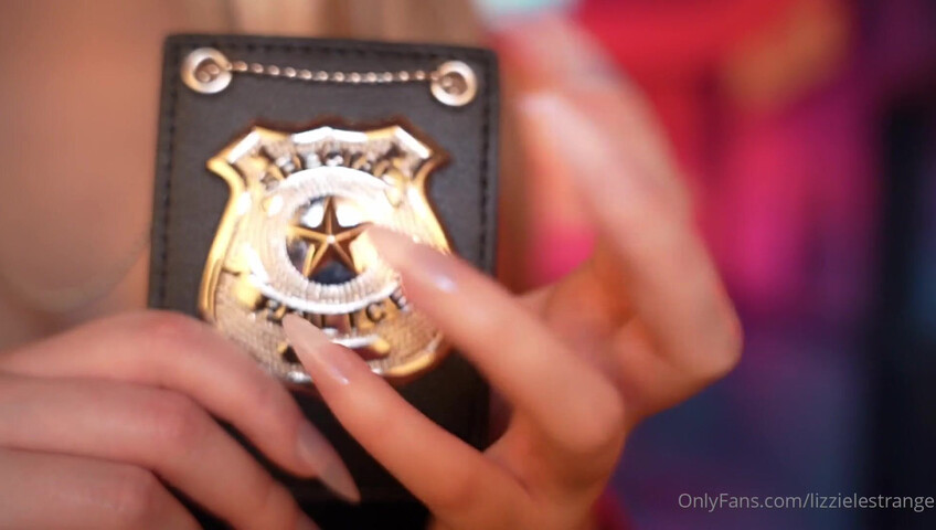 LizzieLestrange - ASMR Police Roleplay- Badge Taps & Triggering Whispers