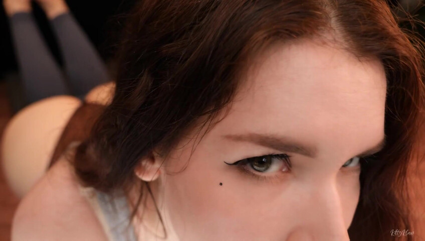 KittyKlaw ASMR - Wet Mouth Sounds & Toned Legs in Yoga Pants