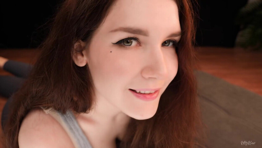 KittyKlaw ASMR - Wet Mouth Sounds & Toned Legs in Yoga Pants