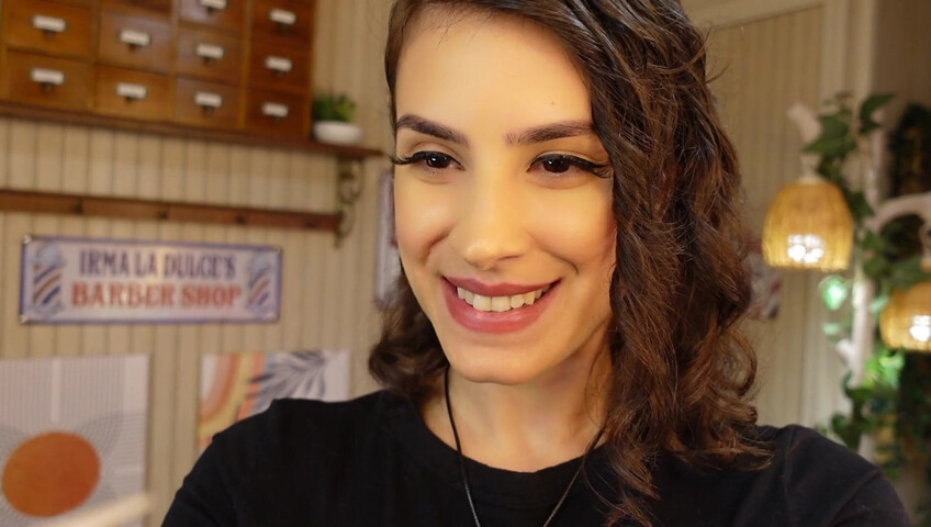 Irma La Dulce - Thunderstorm Blackout- MILF Barber LOVESTORY