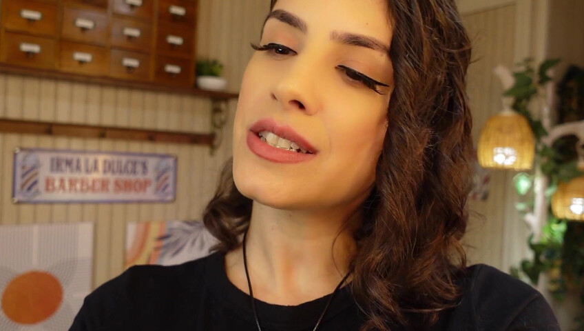 Irma La Dulce - Thunderstorm Blackout- MILF Barber LOVESTORY