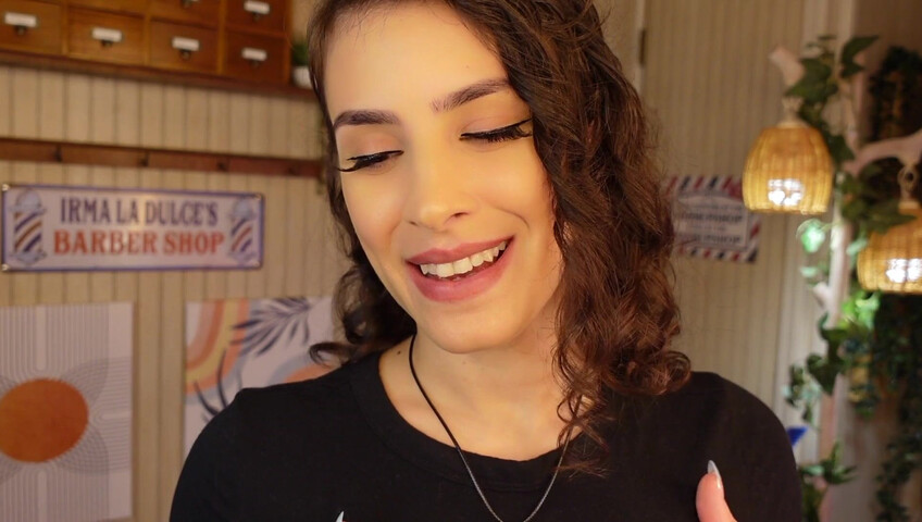 Irma La Dulce - Thunderstorm Blackout- MILF Barber LOVESTORY