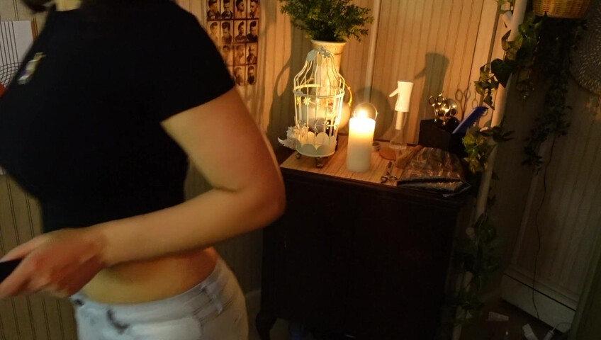 Irma La Dulce - Thunderstorm Blackout- MILF Barber LOVESTORY