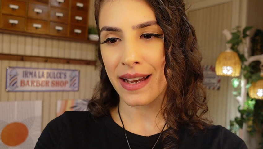 Irma La Dulce - Thunderstorm Blackout- MILF Barber LOVESTORY