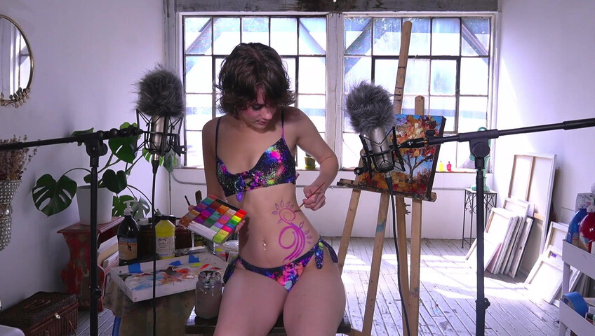 Quiet Creative ASMR - 2024-09-12 - Body Painting Raw Video