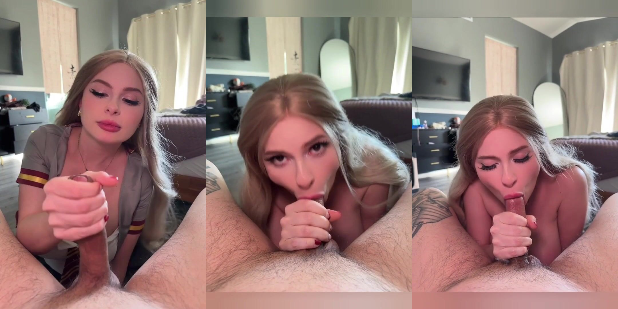 Renee - Hermione Blowjob & TiTJob