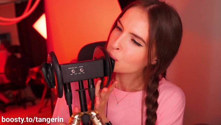 Tangerin ASMR - 15 Aug 2025 - Ear Licking & Cupping & Kisses & Eye Contact