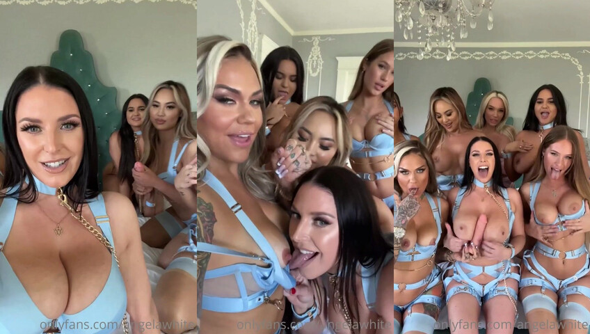 Smoneyordie & Angela White - Lesbian Orgy