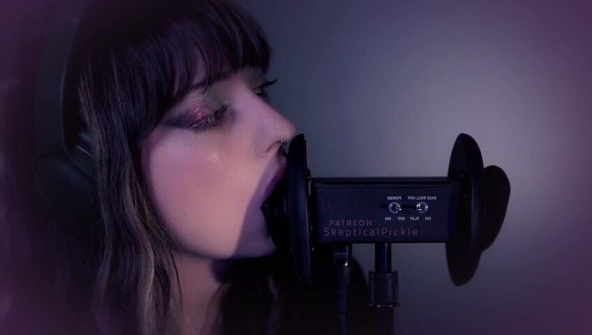 SkepticalPickle ASMR - 22 Aug 2025 - Eyes Closed Ear Licking