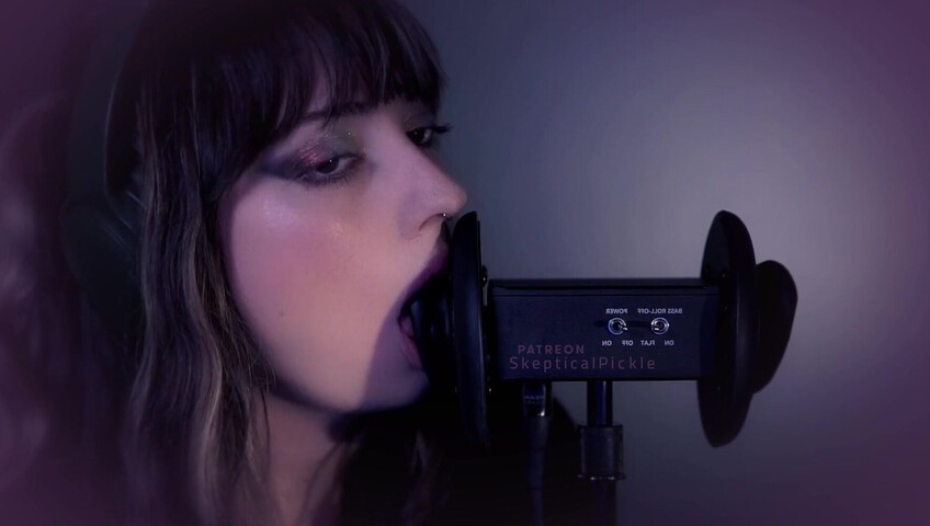 SkepticalPickle ASMR - 22 Aug 2025 - Eyes Closed Ear Licking