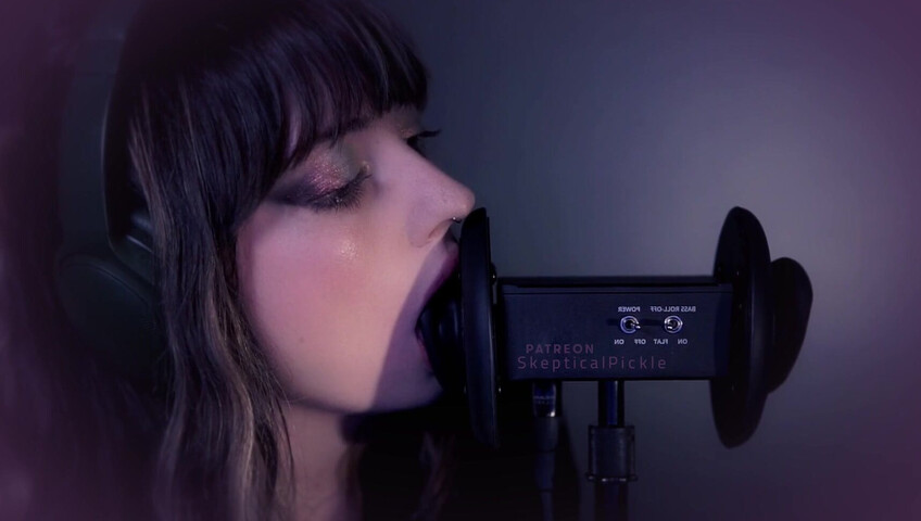 SkepticalPickle ASMR - 22 Aug 2025 - Eyes Closed Ear Licking
