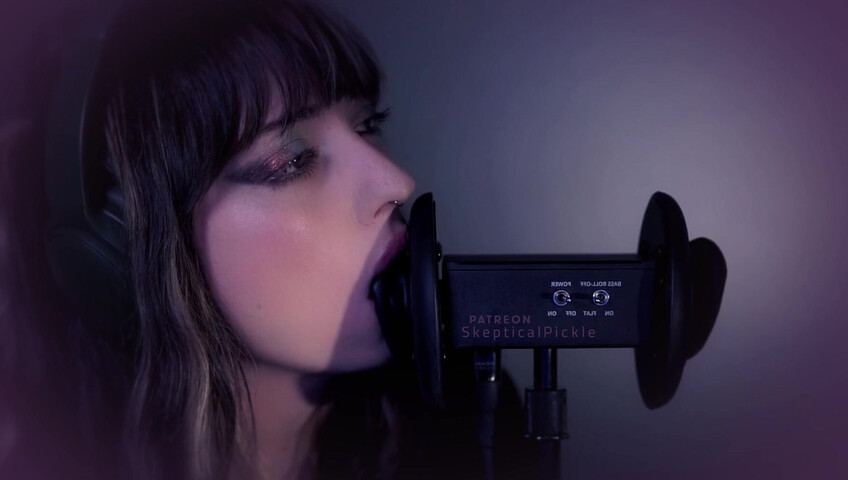 SkepticalPickle ASMR - 22 Aug 2025 - Eyes Closed Ear Licking