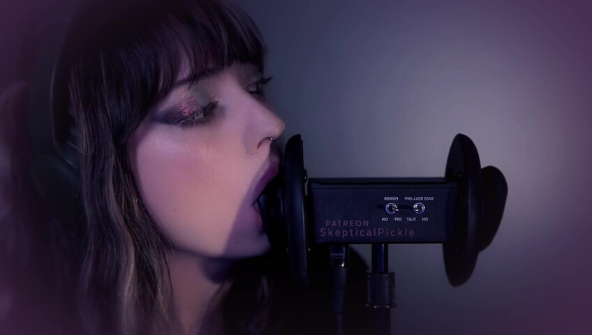 SkepticalPickle ASMR - 22 Aug 2025 - Eyes Closed Ear Licking