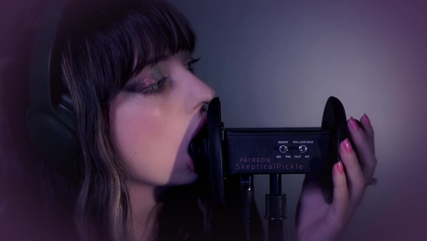 SkepticalPickle ASMR - 22 Aug 2025 - Eyes Closed Ear Licking