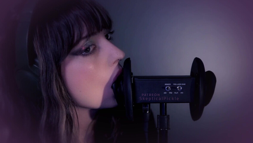 SkepticalPickle ASMR - 22 Aug 2025 - Eyes Closed Ear Licking