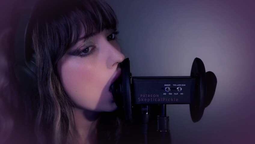 SkepticalPickle ASMR - 22 Aug 2025 - Eyes Closed Ear Licking