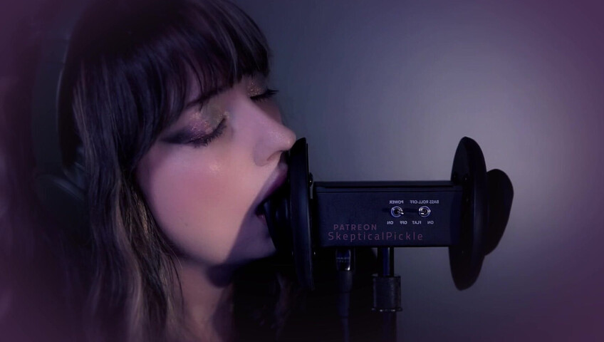 SkepticalPickle ASMR - 22 Aug 2025 - Eyes Closed Ear Licking