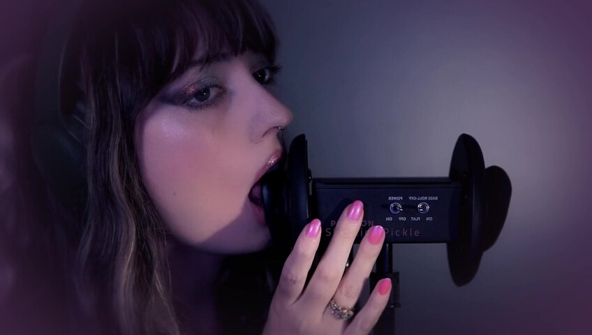 SkepticalPickle ASMR - 22 Aug 2025 - Eyes Closed Ear Licking