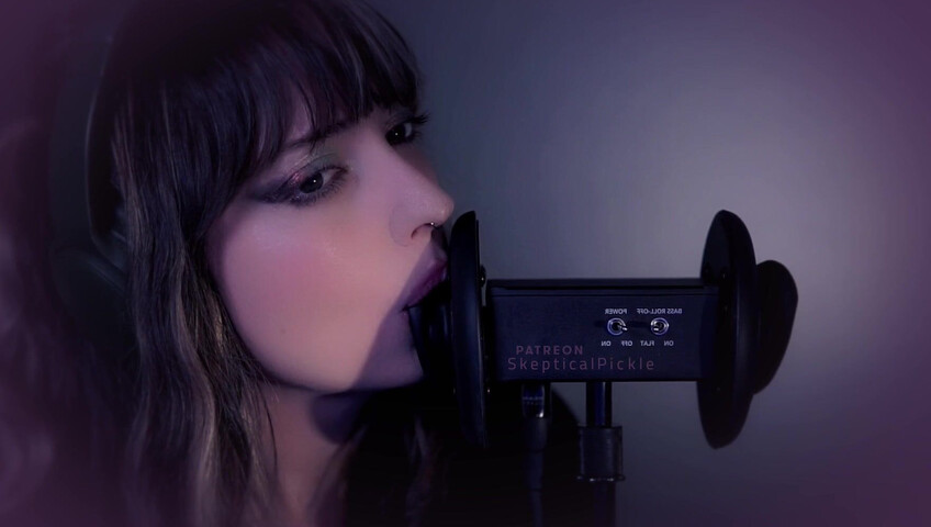 SkepticalPickle ASMR - 22 Aug 2025 - Eyes Closed Ear Licking