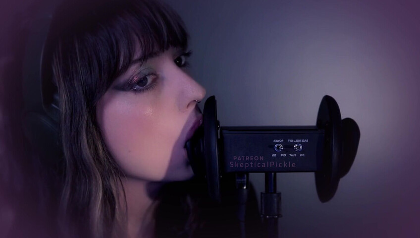 SkepticalPickle ASMR - 22 Aug 2025 - Eyes Closed Ear Licking