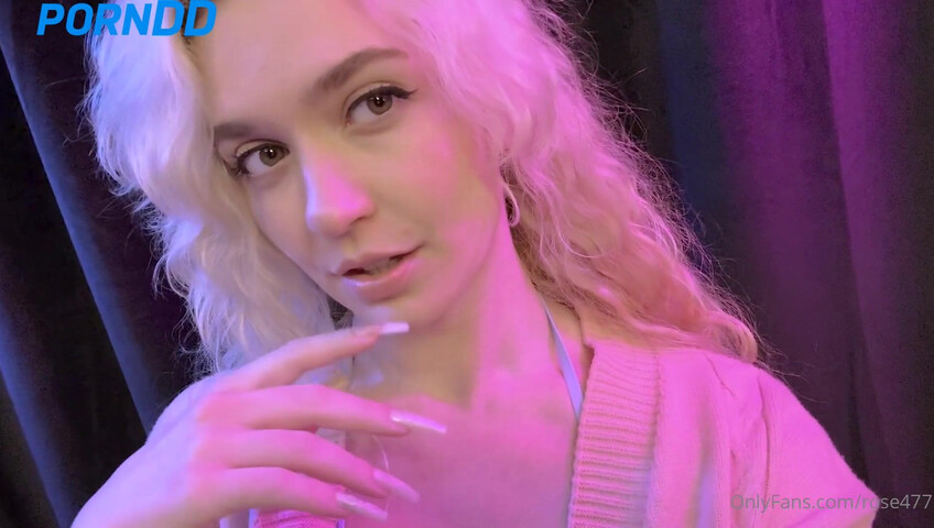 Rose ASMR - Dildo sucking and titfucking