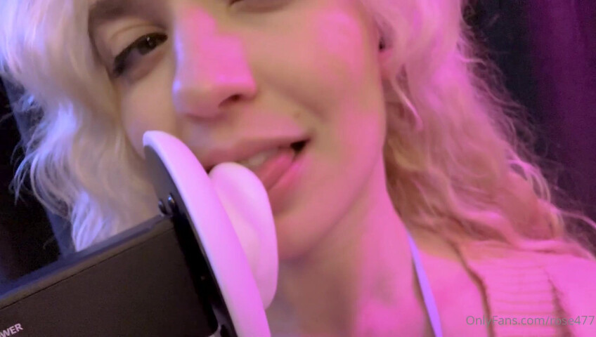 Rose ASMR - Dildo sucking and titfucking