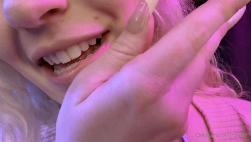 Rose ASMR - Dildo sucking and titfucking