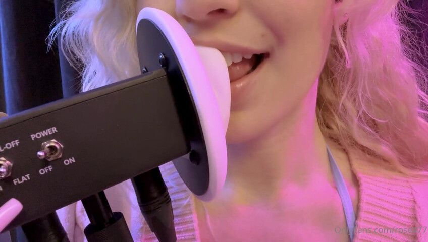 Rose ASMR - Dildo sucking and titfucking