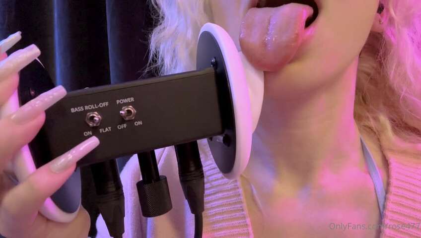 Rose ASMR - Dildo sucking and titfucking