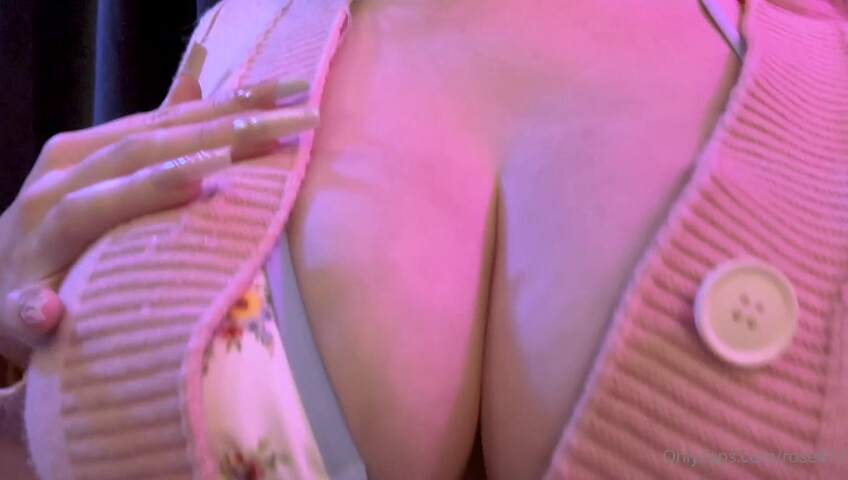 Rose ASMR - Dildo sucking and titfucking