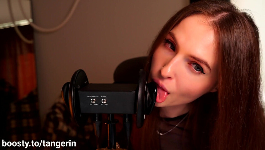 Tangerin ASMR - 7 Sep 2025 - Ear Licking Aggressive No Hands Close & Slow Ear Lipping