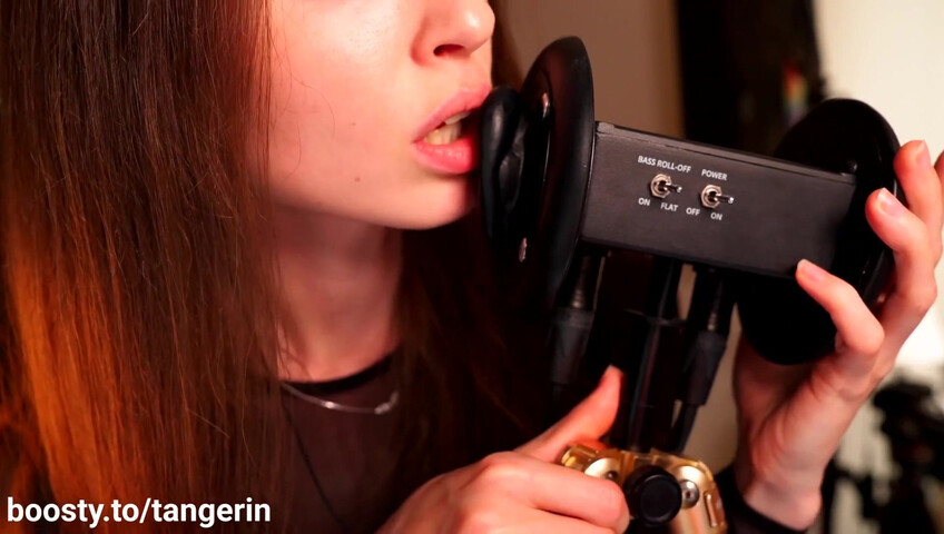 Tangerin ASMR - 7 Sep 2025 - Ear Licking Aggressive No Hands Close & Slow Ear Lipping