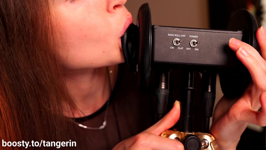 Tangerin ASMR - 7 Sep 2025 - Ear Licking Aggressive No Hands Close & Slow Ear Lipping