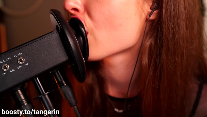 Tangerin ASMR - 7 Sep 2025 - Ear Licking Aggressive No Hands Close & Slow Ear Lipping