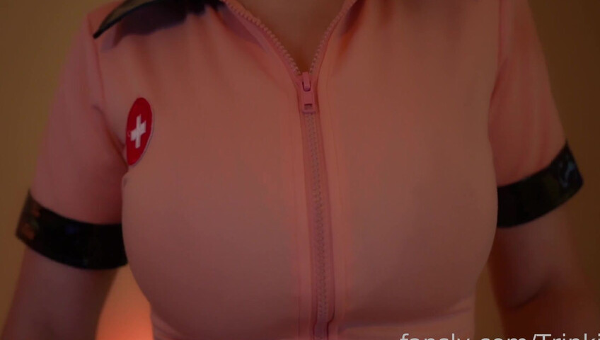 Trinki ASMR - 26 July 2025 - CUM ALL OVER MY NAKED BOOBS  + JERKING DILDO + NURSE RP