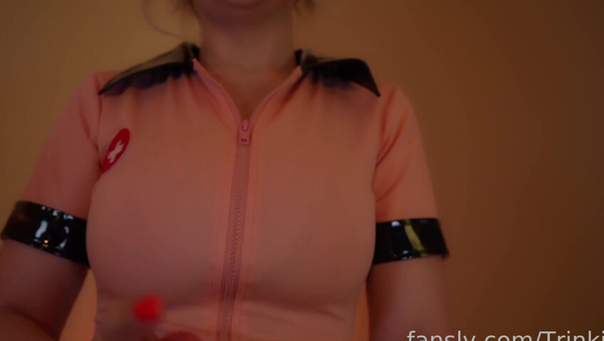 Trinki ASMR - 26 July 2025 - CUM ALL OVER MY NAKED BOOBS  + JERKING DILDO + NURSE RP
