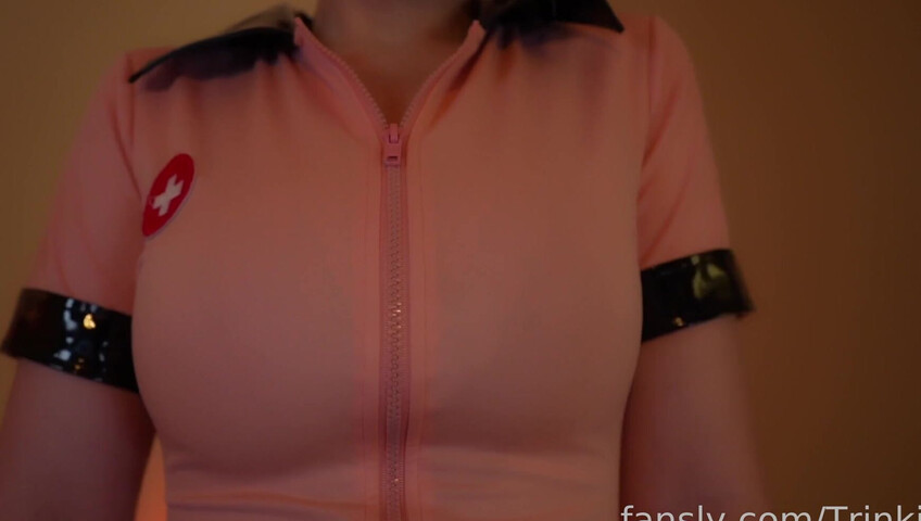 Trinki ASMR - 26 July 2025 - CUM ALL OVER MY NAKED BOOBS  + JERKING DILDO + NURSE RP