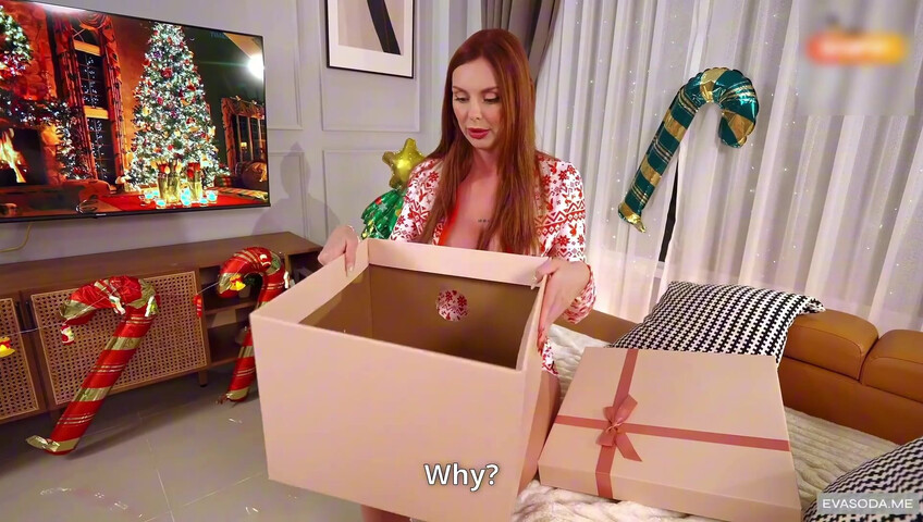 Eva Soda - Merry Christmas – Stepbrother Drills Stepsister Doggystyle Under The Christmas Tree. Best Gift Ever